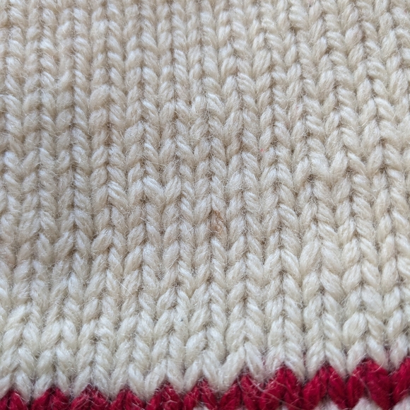 Vintage Eddie Bauer Wool Fair Isle Christmas Sweater Size Small - Picture 7 of 8